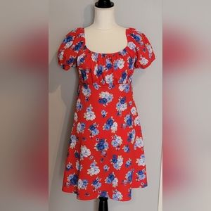 Ultra Flirt red floral dress size XL